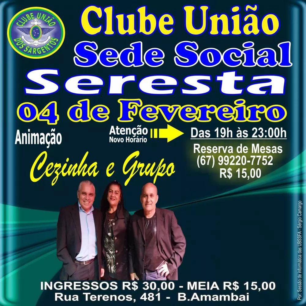 Seresta Baile na Sede Social 04/02/2026